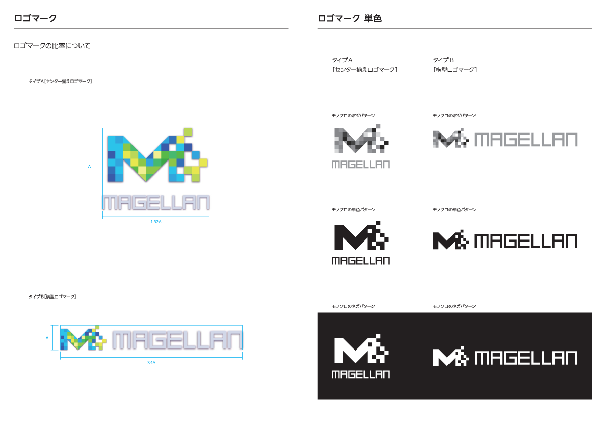 株式会社グルーヴノーツ様のモバイルアプリケーション開発におけるクラウドプラットフォーム「MAGELLAN」の ロゴ、Webサイト、グッズを制作させて頂きました。